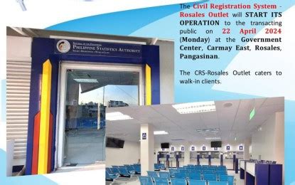 PSA opens another outlet in Pangasinan .